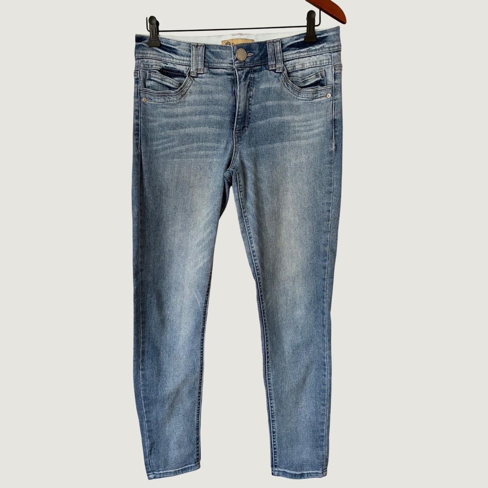 Democracy Ab Solution Skinny Jeans Blue Medium Wash Denim Size 8